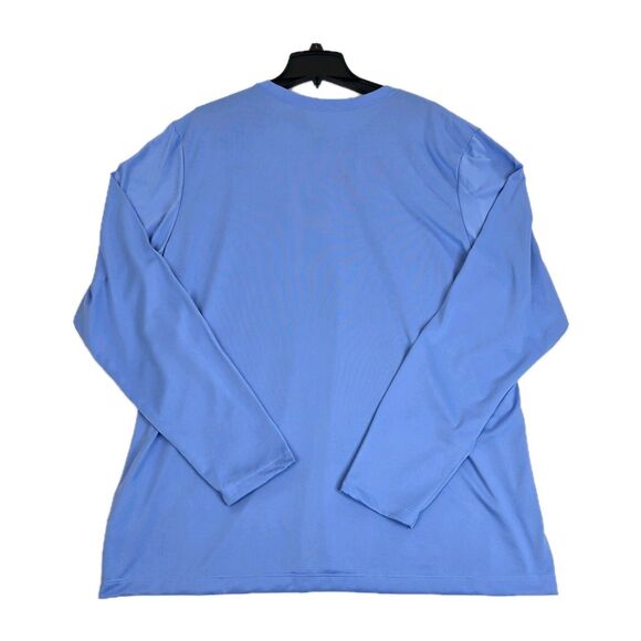 Nike Training T Shirt Men's Team Legend Long Sleeve Valor Blue Size 2XL DV7298 - Picture 2 of 13